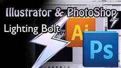 Illustrator and PhotoShop - Lighting Bolt Logo tutorial
