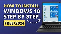How to Install Windows 10 in 2024 | Windows 10 installation step by step