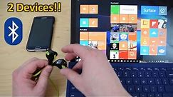 How to Pair Bluetooth Headphones to Smartphone and PC or Tablet at the Same Time!