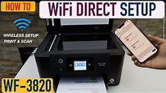 Epson WorkForce Pro 3820 WiFi direct Setup, Print & Scan With iPhone.