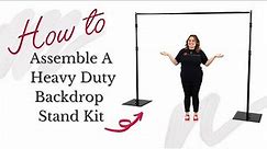 How to Assemble a Adjustable Heavy Duty Backdrop Stand Kit