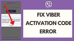 How to Fix Viber Activation Error on Android (Quick & Easy!)
