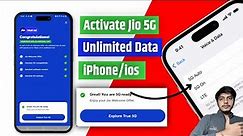 How To Activate Jio 5G Unlimited Data In iPhone | To Enable Jio 5G In iPhone |Jio True 5G In iPhone