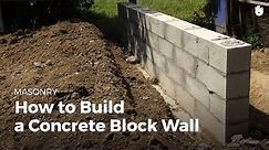 How to Build a Concrete Wall | DIY Projects