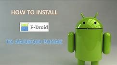 How To Install F-Droid to your Android Phone