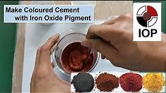 How to Make Color Concrete / Color Cement/ Coloured Cement with Iron Oxide Pigment/Concrete Colorant