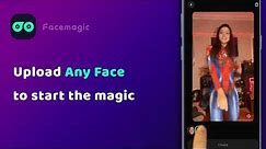 FaceMagic App Tutorial | Upload Any Face To Start The Magic