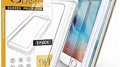 Arae Screen Protector for iPhone 7 Plus / 8 Plus, HD Tempered Glass, Anti Scratch Work with Most Case, 5.5 inch, 3 Pack