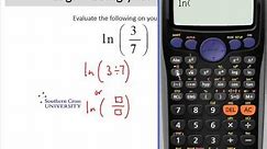 Logs Using your calculator