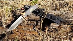 Gerber Bear Grylls Ultimate Survival Knife Review and Demonstration.