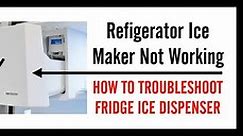 La machine à glaçons ne fonctionne pas - Comment dépanner le distributeur de glaçons du réfrigérateur - Répare Le