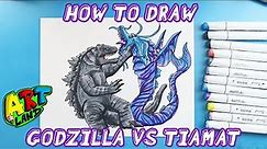 How to Draw GODZILLA VS TIAMAT