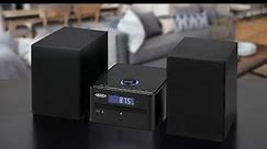Jensen JBS-210 Bluetooth CD Music System with Digital AM/FM Stereo Receiver and Remote Control
