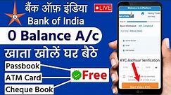 bank of india online account opening | how to open bank of india account online | bank of india