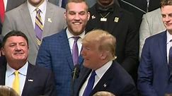 Trump welcomes LSU Tigers to the White House