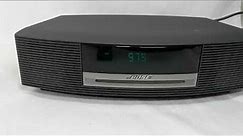 Bose Wave System AWRCC1 AM/FM Radio Alarm Clock CD Player w Remote Bad CD Player