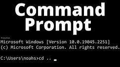 Windows Command Prompt | Basic Commands