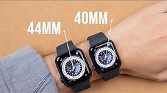 Apple Watch SE 2 - Size Comparison on Wrist! (40mm vs 44mm)