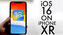 iOS 16 On iPhone XR! (Review)