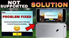 BGMI IOS DEVICES NOT SUPPORT PROBLEM IPHONE 5s IPHONE 5c IPHONE 6 | FIX NOT SUPPORT PROBLEM IN BGMI.