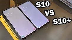 Samsung Galaxy S10 vs S10+ Size comparison! Side By Side! Which Size Is Best for You?