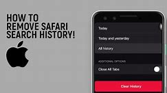 How To Remove Safari Search History On iPhone [easy]