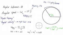 How to calculate angular speed/velocity