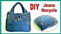 Ideas From Jeans | DIY handbag from jeans | Recycle Old Clothes | Diy Bag