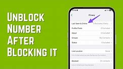 How to Unblock a Phone Number After Blocking it