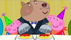 Peppa Pig And George Go For A Birthday Meal | Peppa Pig Official Channel Family Kids Cartoons