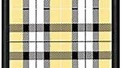 aiyaya for iPhone SE 2020 iPhone 8 iPhone 7 Case Cute Yellow Plaid Phone Case for Teen Girls Women - 4.7 Inch