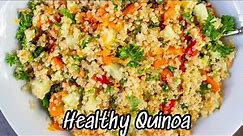 Vegetable Quinoa Recipe| Indian Style Quinoa| Healthy Quinoa Bowl Plant Based| Weight Loss Recipe