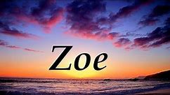 Zoe, significado y origen del nombre