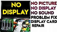 Sansui LED TV Repair How to Easily Fix LED TV NO Display NO Picture Black Screen Problem Card Repair