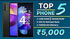 Top 5 Best Mobile Phones Under 5000 In India 2024 | Best Phone Under 5000 In 2024