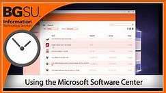 Using the Microsoft Software Center
