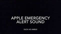 Apple/iOS Emergency Alert Sound Effect