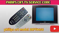 Philips 28PT4456 CRT TV: service menu and overscan adjustment