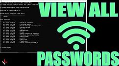 How to view all saved WiFi passwords on Windows 10