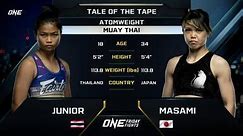 One Friday Fights 60 - Junior Fairtex vs. Masami Machida
