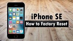 iPhone SE How to Reset Back to Factory Settings