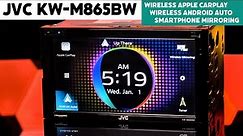 JVC KW-M865BW - Wireless Apple CarPlay, Wireless Android Auto & Phone Mirroring