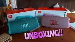 JBL Charge 5 UNBOXING (Pink TL) + Stereo Test & Bass test!