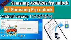 Samsung A20,A20S Frp unlock Online one click #samsunga20s