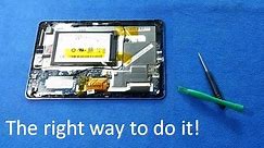 How to take apart a tablet / to open or to disassemble a Samsung Acer como abrir destapar tableta
