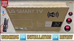 LG 32LQ570BPSA 2022 || 32 inch HD ThinQ WebOS Smart Tv Unboxing And Review || Complete Remote Demo