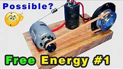 How to make Free Energy Generator self running from a two DC Motors, Free Energy