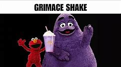 Elmo Drinks The Grimace Shake | meme