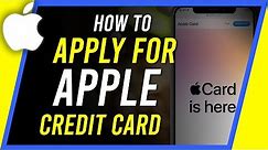 How to Apply for Apple Credit Card