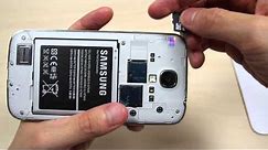 How to insert and remove the micro SD card on Samsung Galaxy S4 GT-I9505